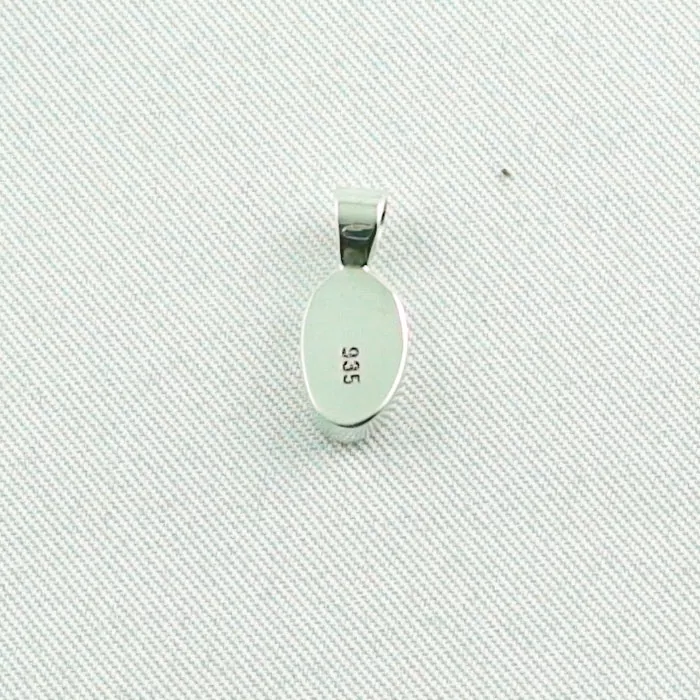 935er Silber-Opalanhänger mit 0,62 ct Black Crystal Opal