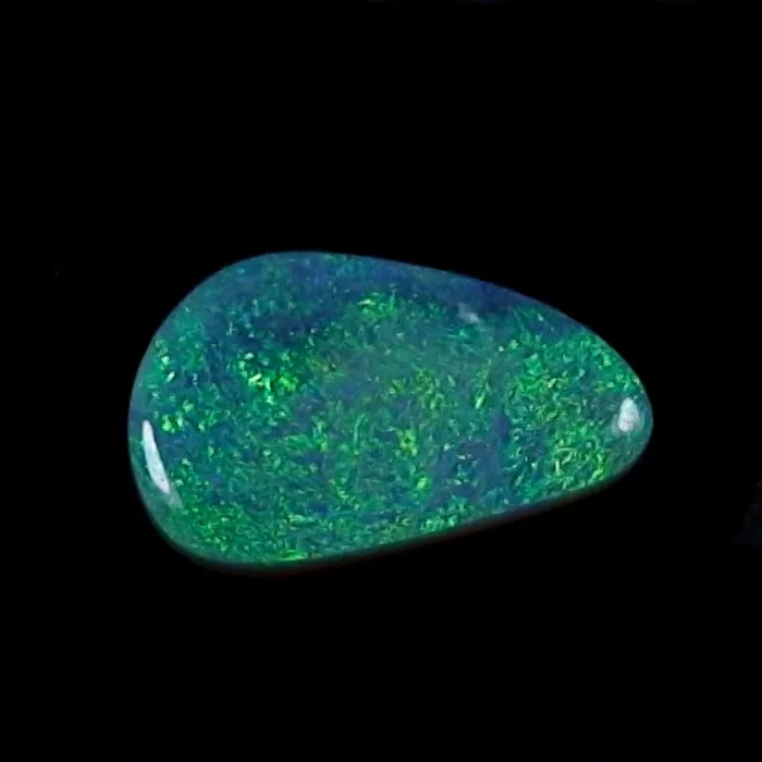 Lightning Ridge Black Crystal Opal 5,60 ct Grüner Multicolor Vollopal