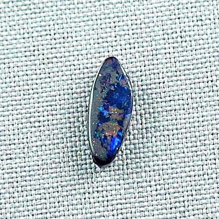 Blauer 3,99 ct Boulder Opal Edelstein Boulderopal 16,19 x 6,29 x 3,91 mm
