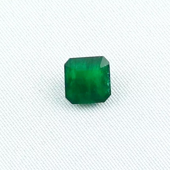 2,16 ct Grüner Smaragd Emerald Cut Edelstein Schmuckstein