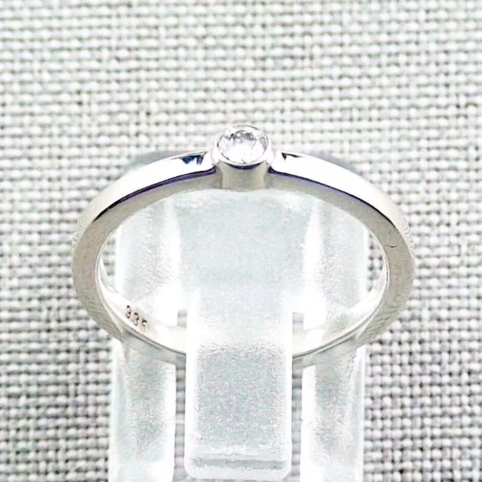 Damenring mit Diamant 0,10 ct 935er Silberring