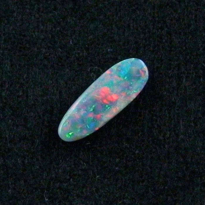 1,46 ct Lightning Ridge Semi Black Opal Edelstein Multicolor