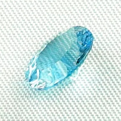 2,64 ct Blautopas Swiss Blue Custom Oval Cut Blauer Edelstein