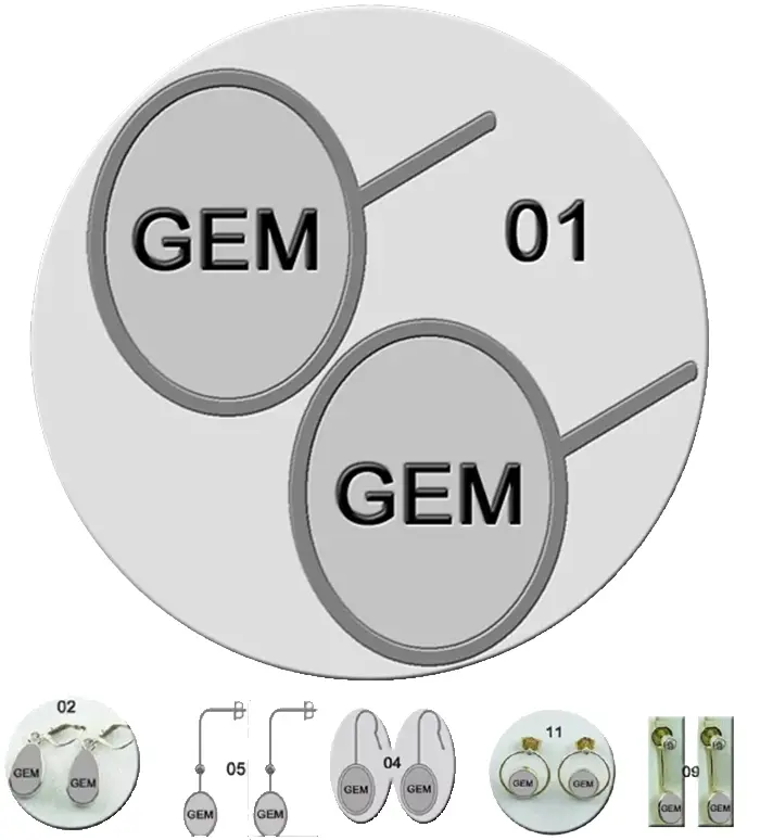 Konfigurator Ohrstecker, Ohrhänger und Ohrringe, Silber oder Gold - Mit Edelstein oder Opal
