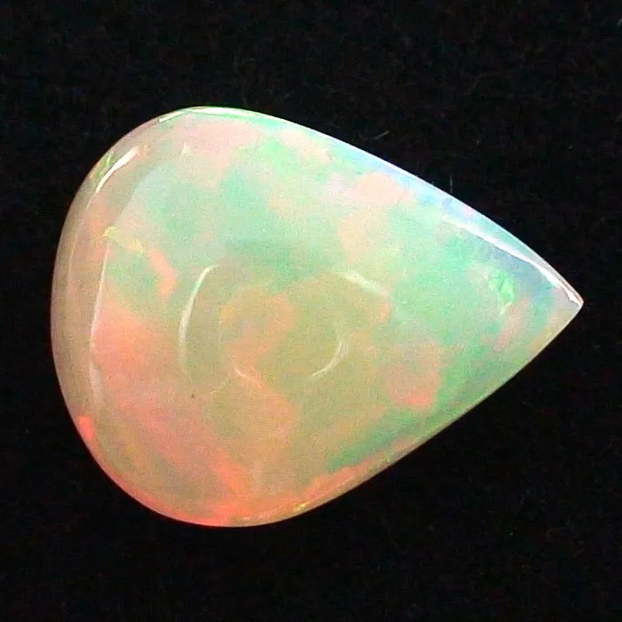 10,25  ct Welo Opal Multicolor - Doppelseitig - Milchopal für Opal Schmuck - Tropfen Schliff