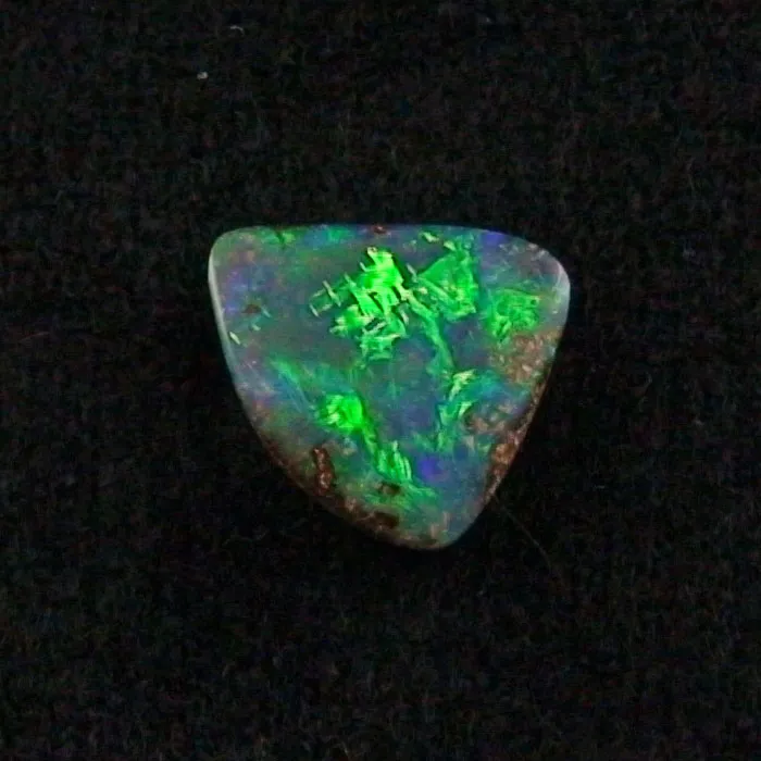 3,95 ct Boulder Opal, Edelstein, emerald neon grün