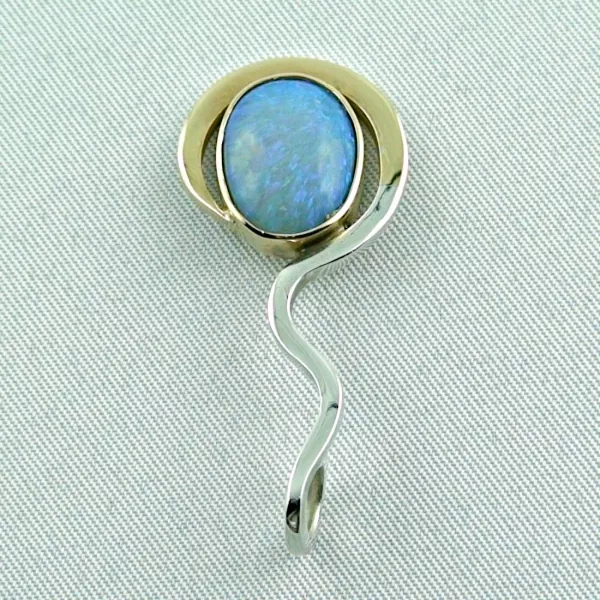 Opalohrringe aus Silber und Opalanhänger zus. 5,95 ct - Silberschmuck