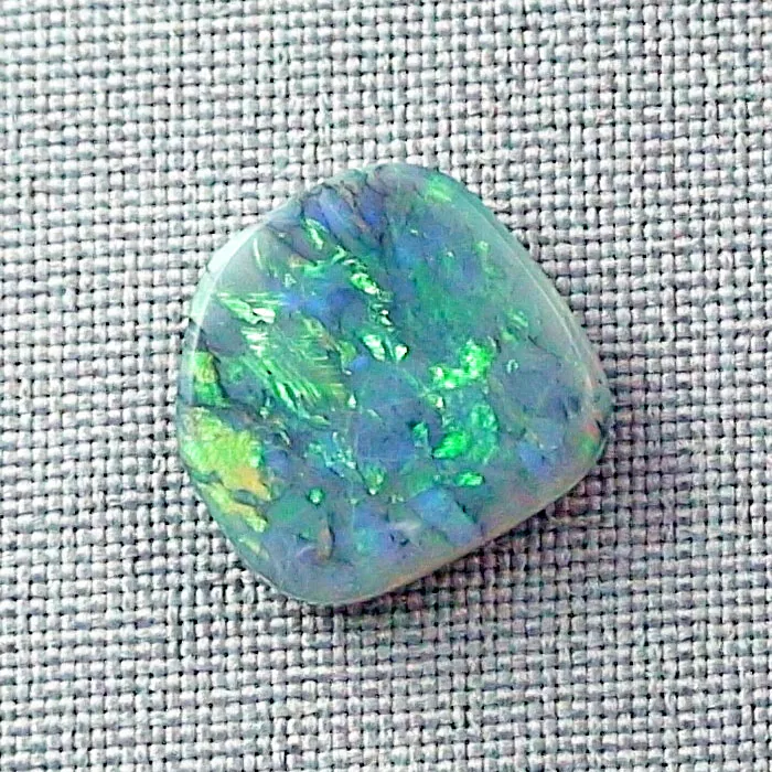 10,28 ct Black Crystal Picture Opal Multicolor Grüner Lightning Ridge Vollopal