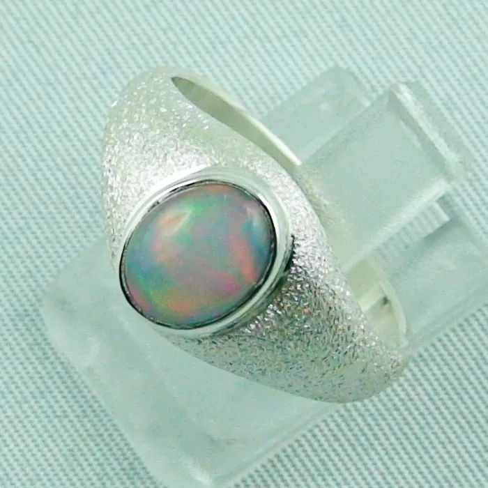 Massiver Opalring, Silberring 1,14 ct Welo Opal