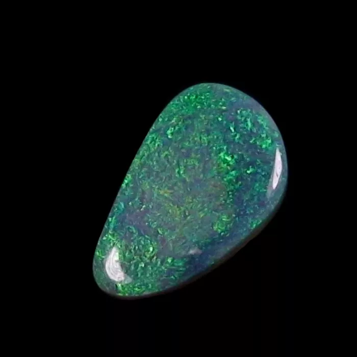 Lightning Ridge Black Crystal Opal 5,60 ct Grüner Multicolor Vollopal