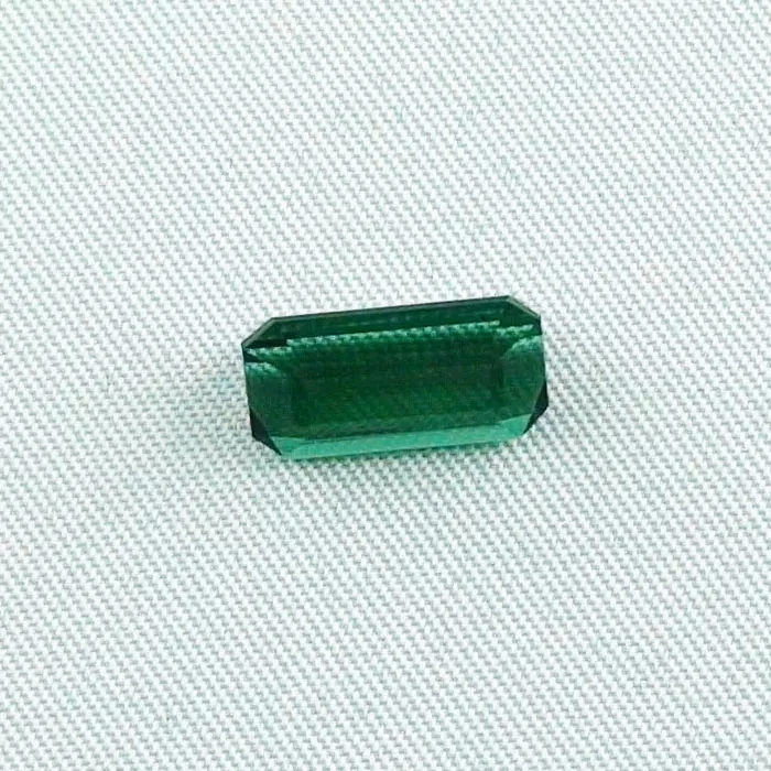 3,81 ct Turmalin Grüner Verdelith Emerald Cut Edelstein Schmuckstein