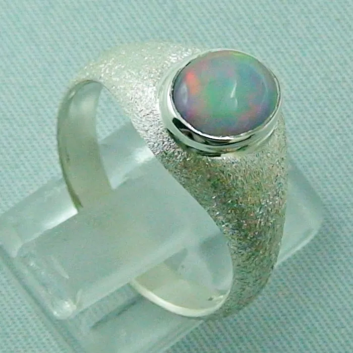 Massiver Opalring, Silberring 1,14 ct Welo Opal