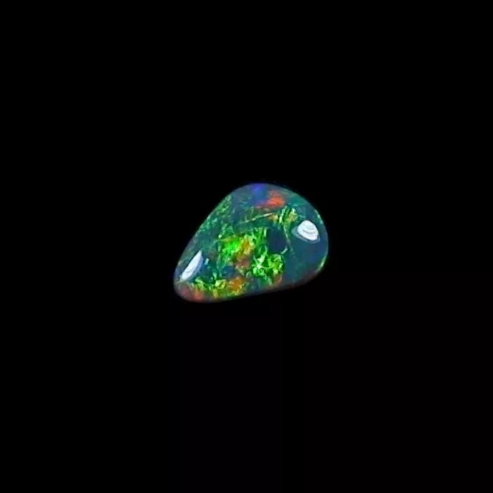 Lightning Ridge Black Crystal Opal 0,77 ct Grüner Multicolor Vollopal