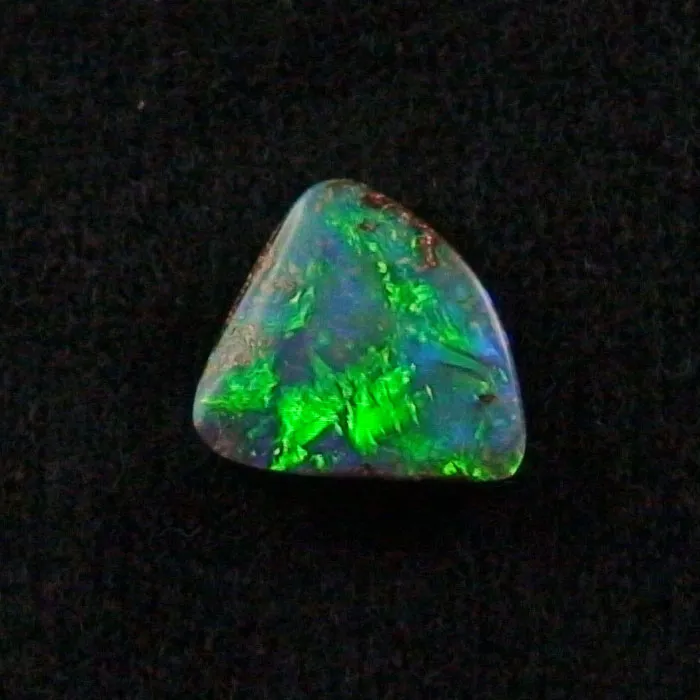 3,95 ct Boulder Opal, Edelstein, emerald neon grün
