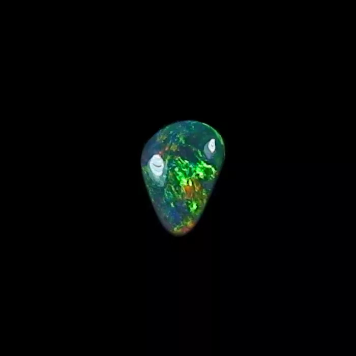 Lightning Ridge Black Crystal Opal 0,77 ct Grüner Multicolor Vollopal