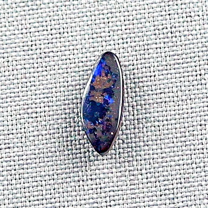 Blauer 3,99 ct Boulder Opal Edelstein Boulderopal 16,19 x 6,29 x 3,91 mm