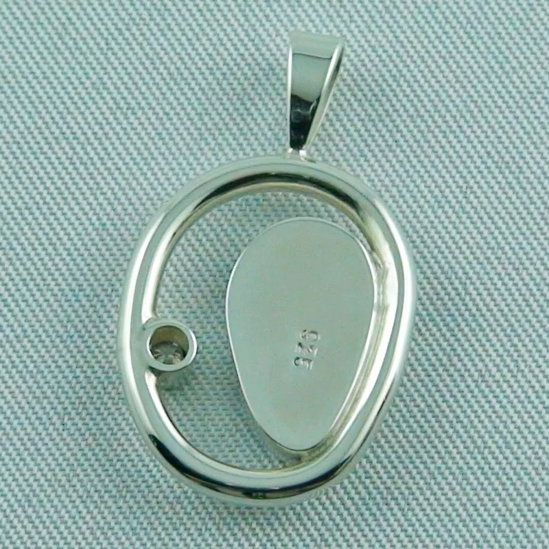 925er Opal-Silberanhänger mit 1,97 ct Boulder Opal und 0,05 ct Diamant