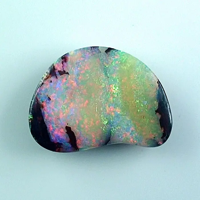 34,34 ct Boulder Opal Opalstein Multicolor Regenbogen Investment Edelstein