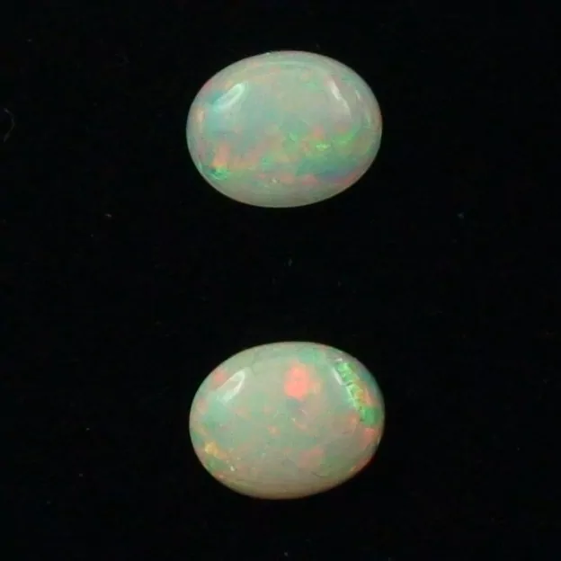 Multicolor Milchopale 2,10 u. 1,90 ct - Welo Opal Paar