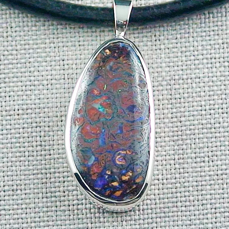 Silberanhänger mit 22,33 ct Boulder Matrix Opal