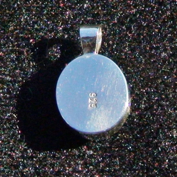 5,99 ct Schwarzer Stern-Saphir Silberanhänger 11,86 x 10,25 x 5,53 mm