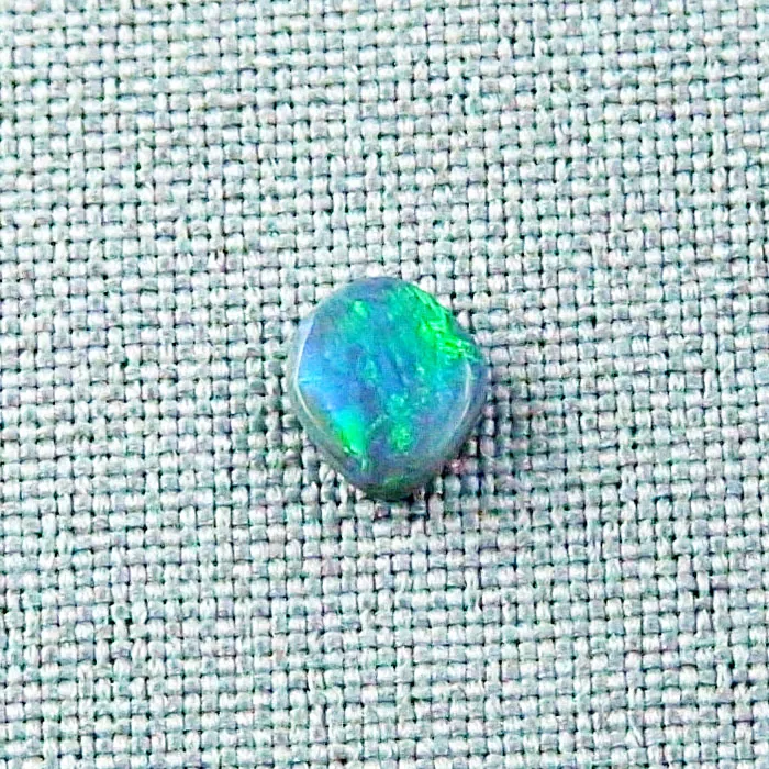 Blau Grüner 1,14 ct Lightning Ridge Semi Black Opal Multicolor