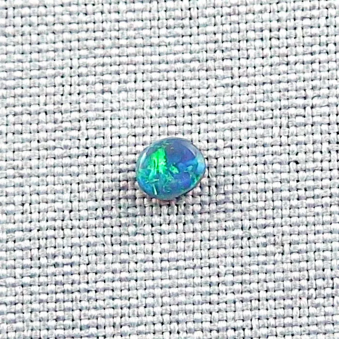 0,48 ct Lightning Ridge Semi Black Opal Blauer Multicolor Vollopal