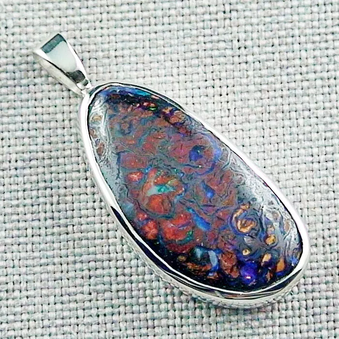 Silberanhänger mit 22,33 ct Boulder Matrix Opal