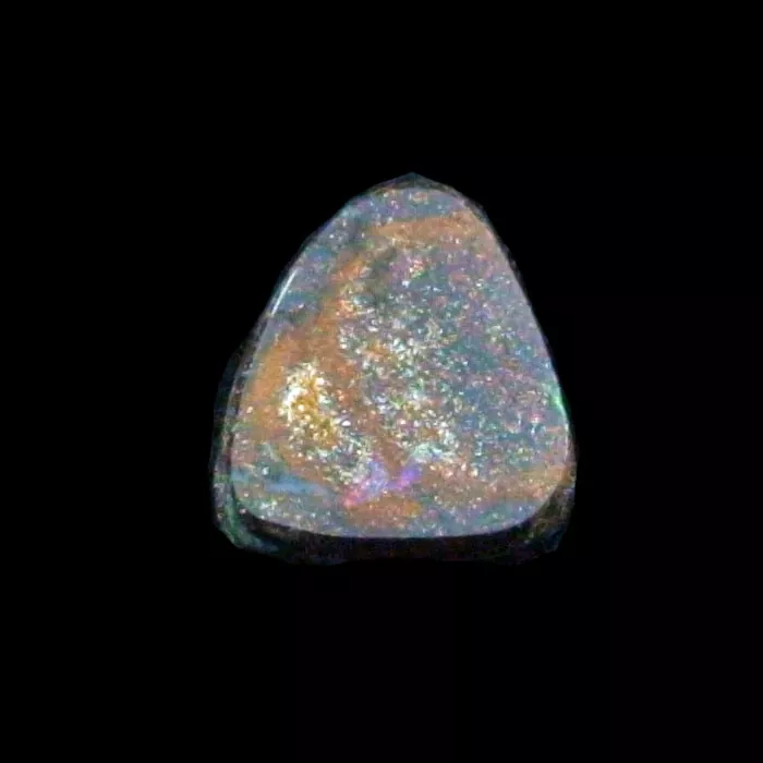 Grün-Violetter 6,44 ct Boulder-Opal Edelstein 13,02 x 12,20 x 4,44 mm